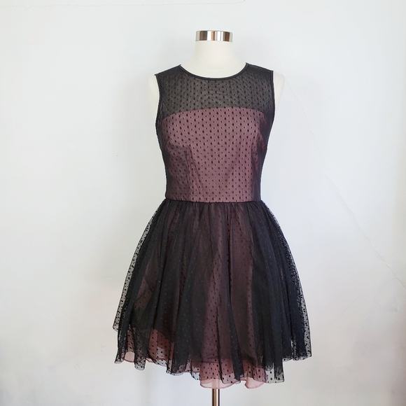 Betsey Johnson Perfect Overlay Black Swiss Dress 6 - Picture 13 of 13